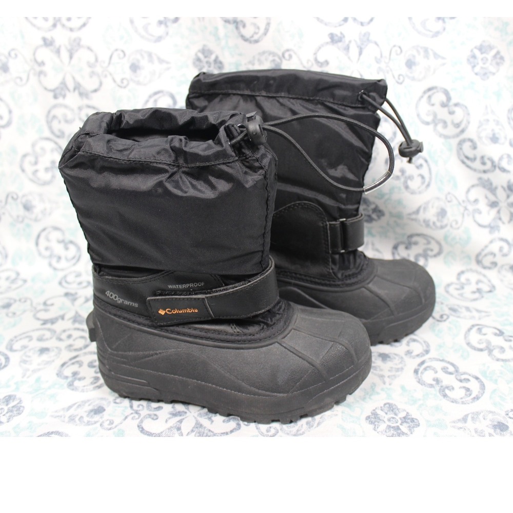 Columbia Kids Black Waterproof 400g Insulated Snow Boots BC1324-012 Size 13 - Picture 4 of 10
